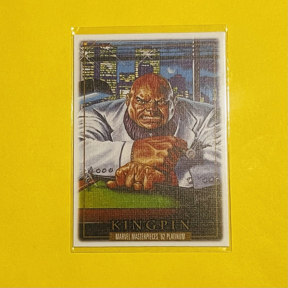 2024 Upper Deck Marvel‎ Masterpieces '92 Platinum Kingpin Canvas #43 Card